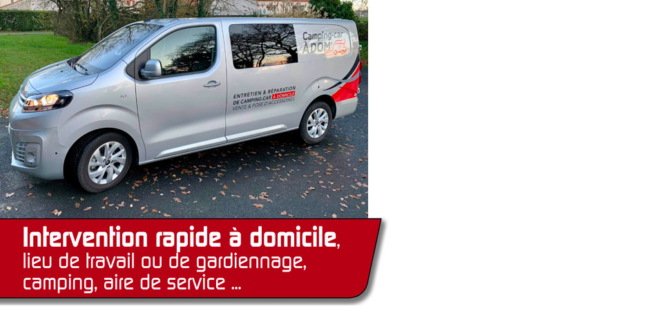 Intervention rapide à domicile, lieu de travail ou de gardiennage, camping, air de service...